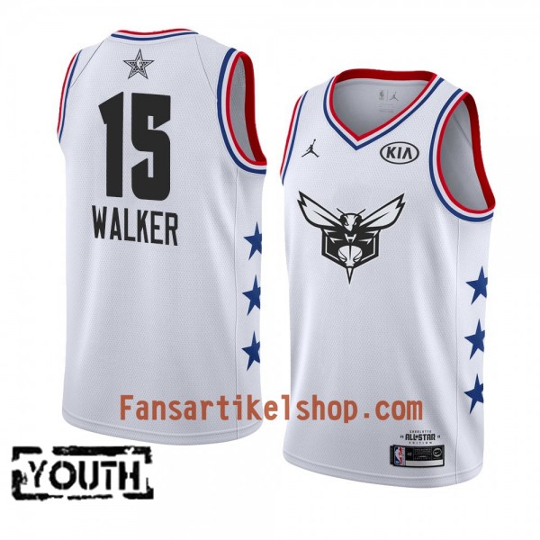 Charlotte Hornets Trikot Kemba Walker 15 2019 All-Star Jordan Brand Weiß Swingman - Kinder